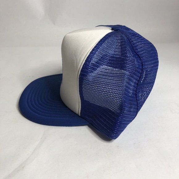 Vintage 90s Delo Mesh Trucker Hat Snapback Hat Baseball Cap - Picture 2 of 8